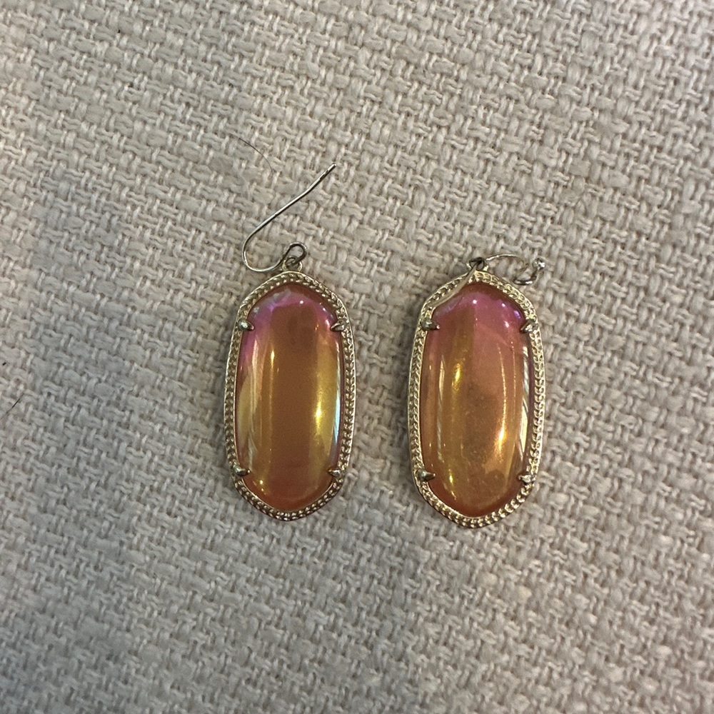 Ombré orange pink Kendra Scott earrings